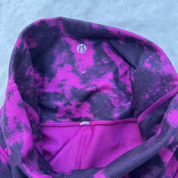 Lululemon Boogie Short *Full-On Luon (Roll Down) Bike Shorts Purple size 4 - Picture 6 of 9